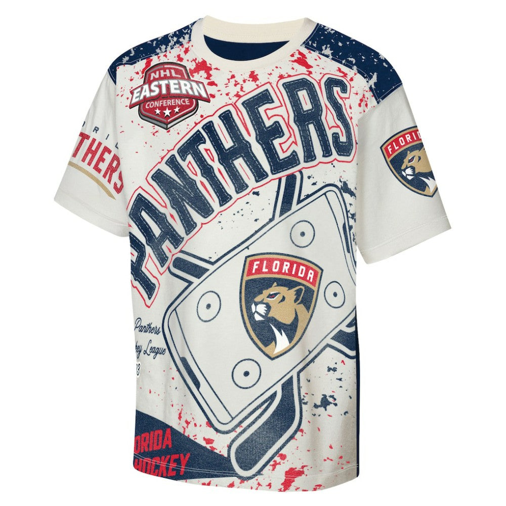 Florida Panthers Outerstuff Youth Top Player T-Shirt - Cream | US 203265393