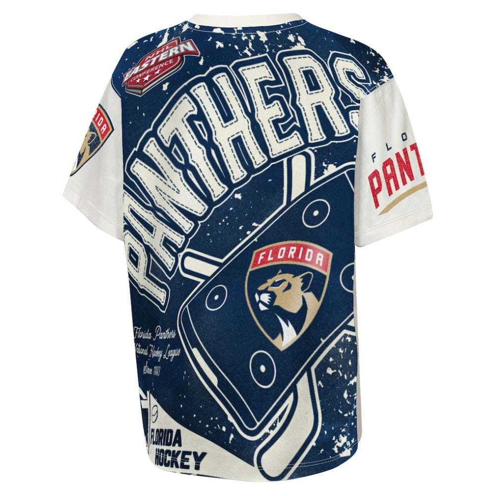 Florida Panthers Outerstuff Youth Top Player T-Shirt - Cream | US 203265393