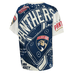 Florida Panthers Outerstuff Youth Top Player T-Shirt - Cream | US 203265393
