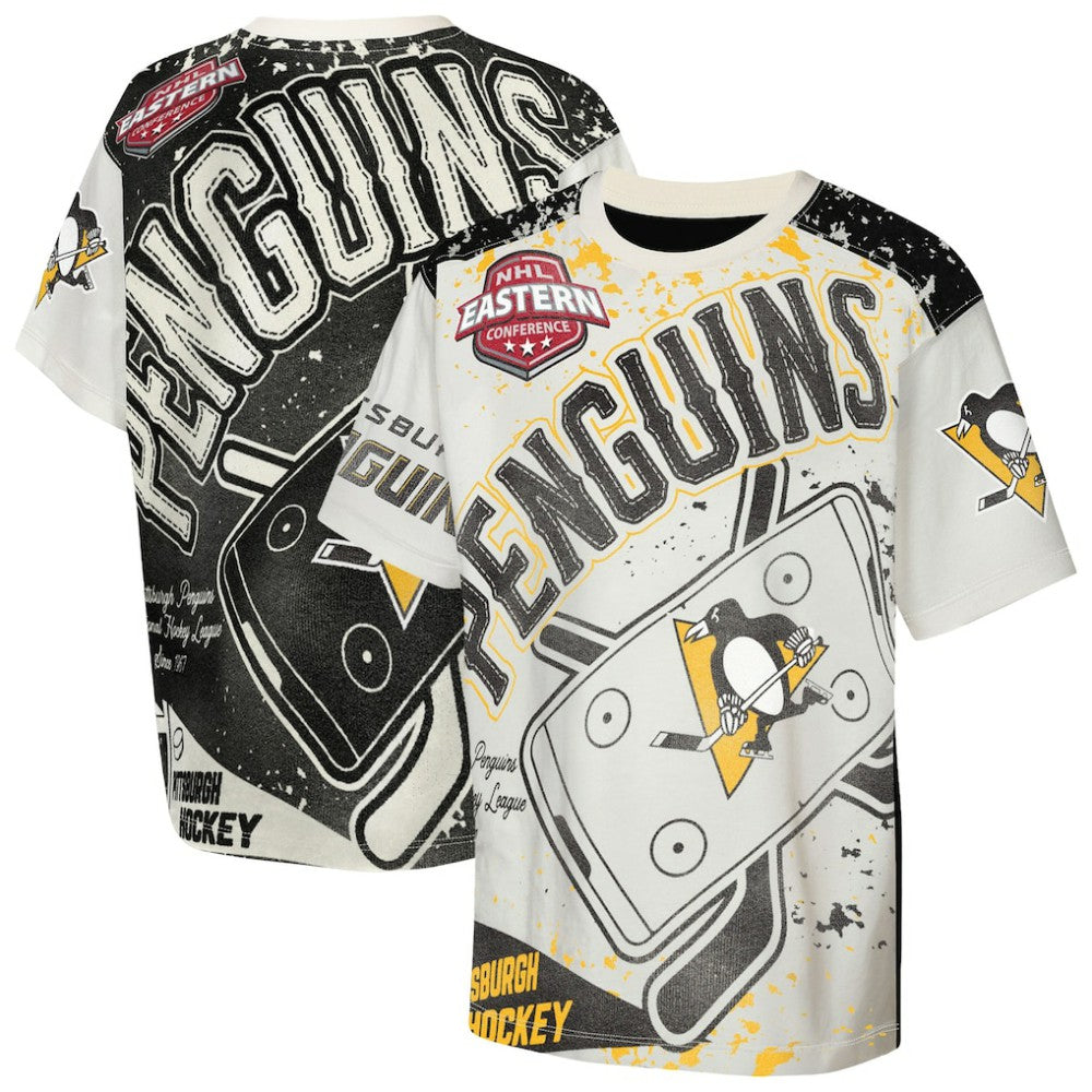 Pittsburgh Penguins Outerstuff Youth Top Player T-Shirt - Cream | US 203265394