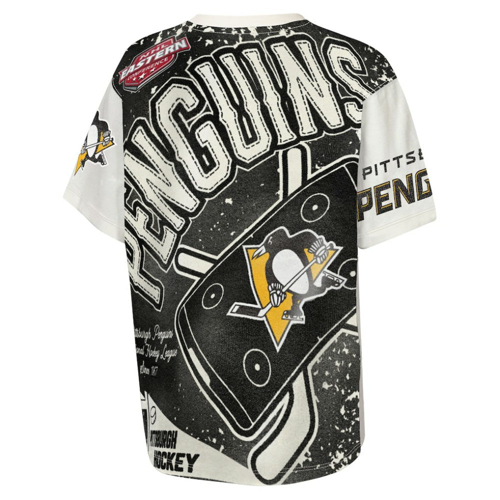 Pittsburgh Penguins Outerstuff Youth Top Player T-Shirt - Cream | US 203265394