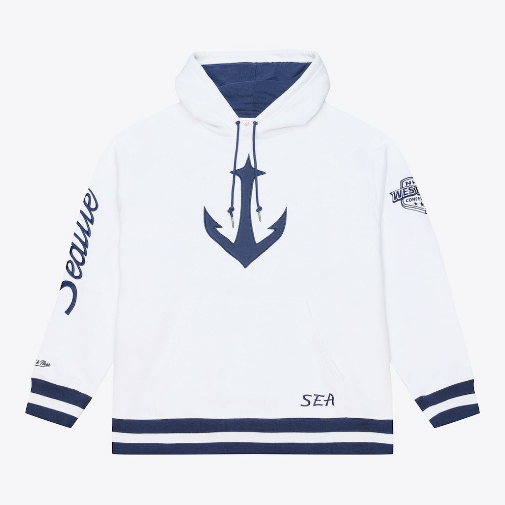 Seattle Kraken Mitchell & Ness Arctic Fleece Hoodie - White | US 203265819