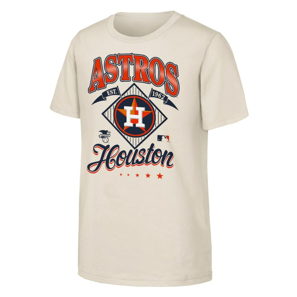 Houston Astros Outerstuff Youth Triple Hit T-Shirt - Natural T-shirts