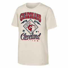 Cleveland Guardians Outerstuff Youth Triple Hit T-Shirt - Natural T-shirts