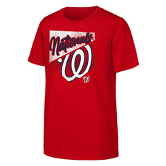 Washington Nationals Outerstuff Youth Prime Plate T-Shirt - Red T-shirts