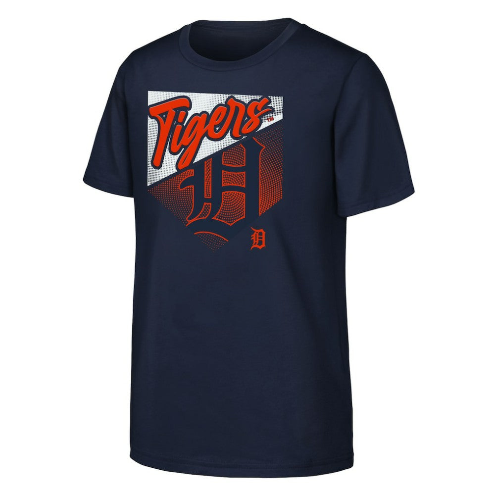 Detroit Tigers Outerstuff Youth Prime Plate T-Shirt - Navy T-shirts