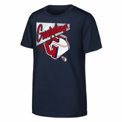 Cleveland Guardians Outerstuff Youth Prime Plate T-Shirt - Navy T-shirts