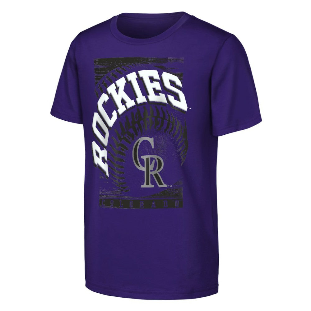 Colorado Rockies Outerstuff Youth Speed Pitch T-Shirt - Purple T-shirts