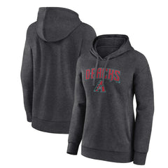 Arizona Diamondbacks Women's Team Lockup Hoodie - Charcoal Hoodies