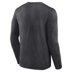 Atlanta Braves Team Lockup Long Sleeve T-Shirt - Charcoal T-shirts