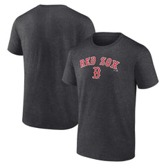 Boston Red Sox Team Lockup T-Shirt - Charcoal T-shirts