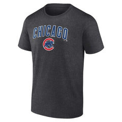 Chicago Cubs Team Lockup T-Shirt - Charcoal T-shirts