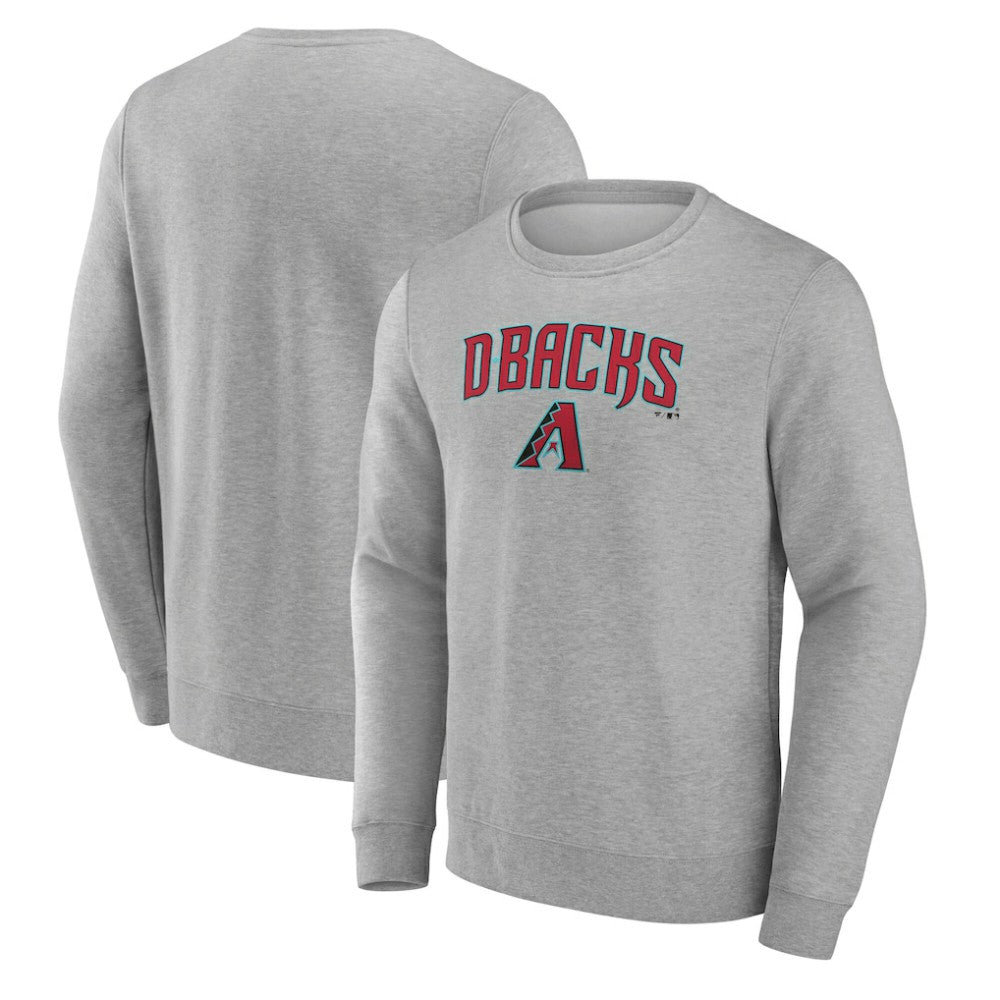 Arizona Diamondbacks Team Lockup Sweatshirt - Gray Sweatshirts