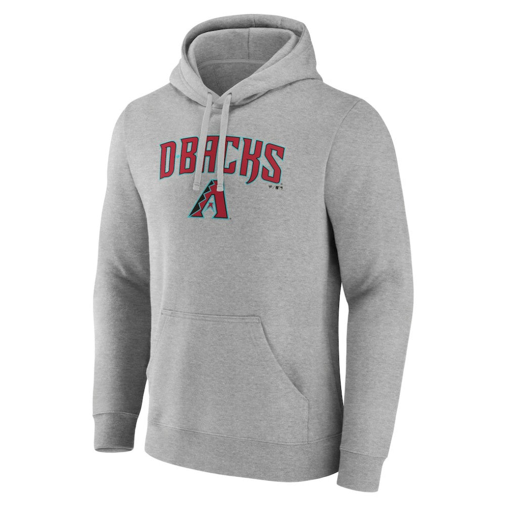 Arizona Diamondbacks Team Lockup Hoodie - Gray Hoodies