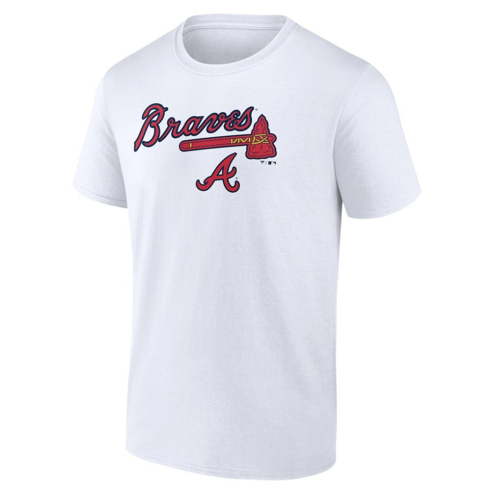 Atlanta Braves Team Lockup T-Shirt - White T-shirts