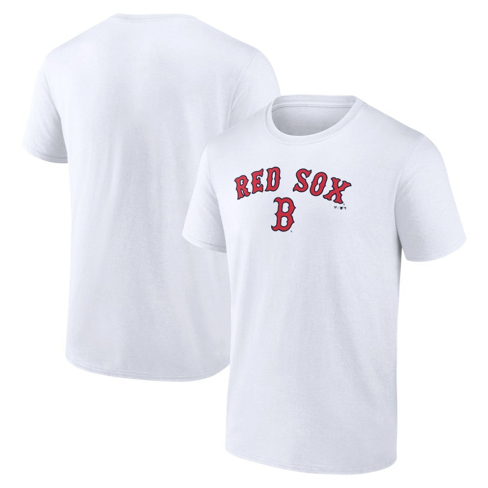 Boston Red Sox Team Lockup T-Shirt - White T-shirts