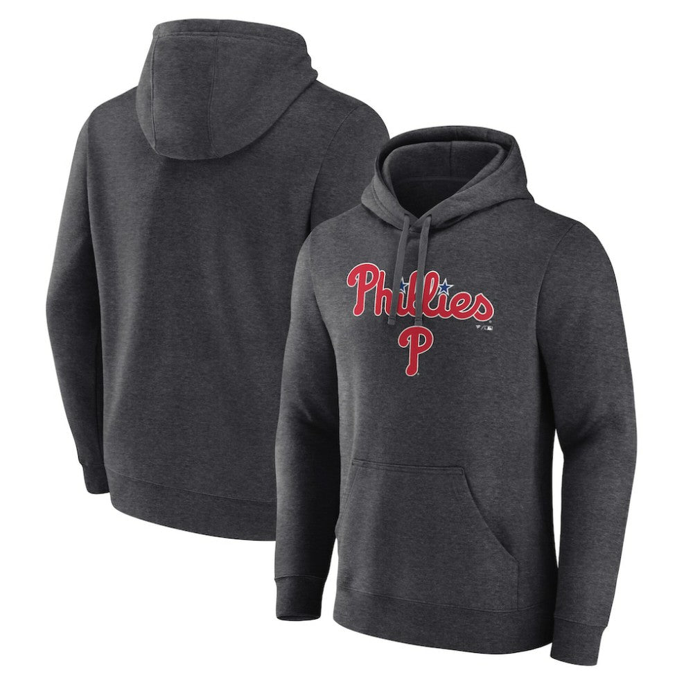 Philadelphia Phillies Team Lockup Hoodie - Charcoal Hoodies