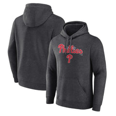Philadelphia Phillies Team Lockup Hoodie - Charcoal Hoodies
