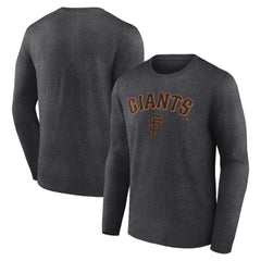 San Francisco Giants Team Lockup Long Sleeve T-Shirt - Charcoal T-shirts