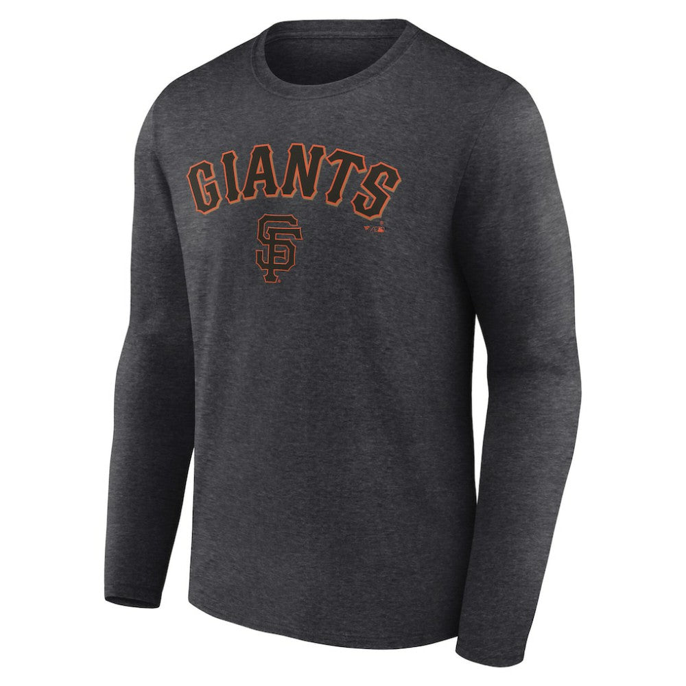 San Francisco Giants Team Lockup Long Sleeve T-Shirt - Charcoal T-shirts