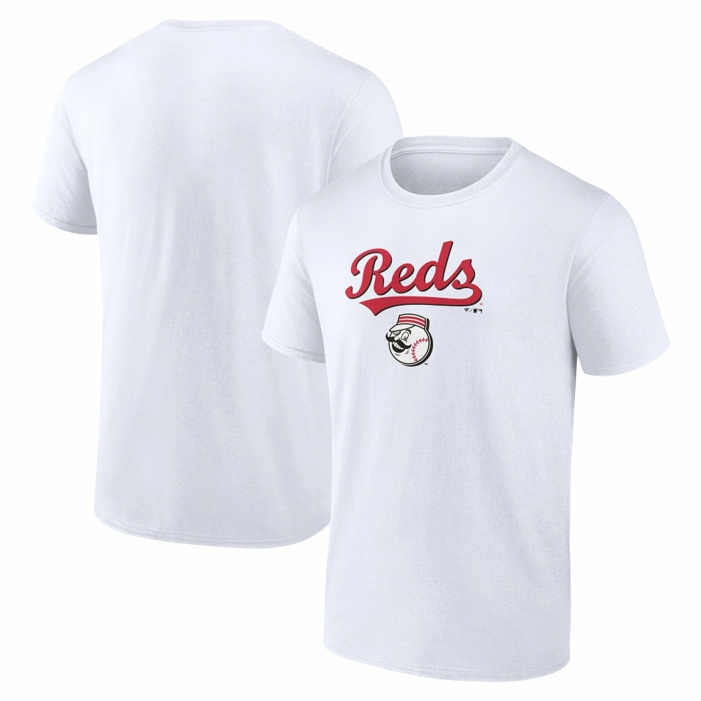 Cincinnati Reds Team Lockup T-Shirt - White T-shirts