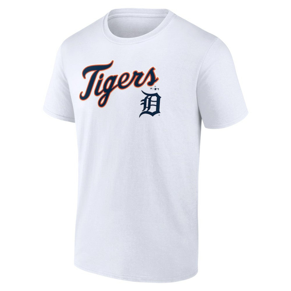 Detroit Tigers Team Lockup T-Shirt - White T-shirts