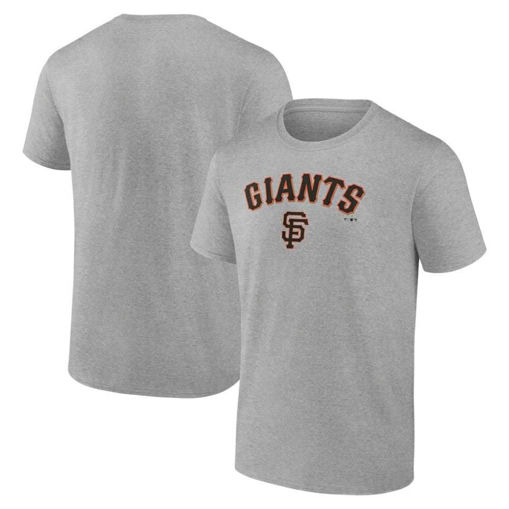 San Francisco Giants Team Lockup T-Shirt - Heather Gray T-shirts