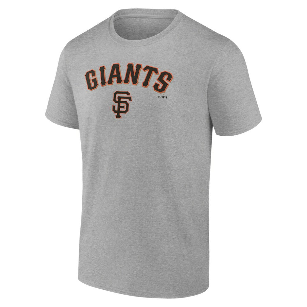 San Francisco Giants Team Lockup T-Shirt - Heather Gray T-shirts