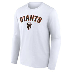 San Francisco Giants Team Lockup Long Sleeve T-Shirt - White T-shirts