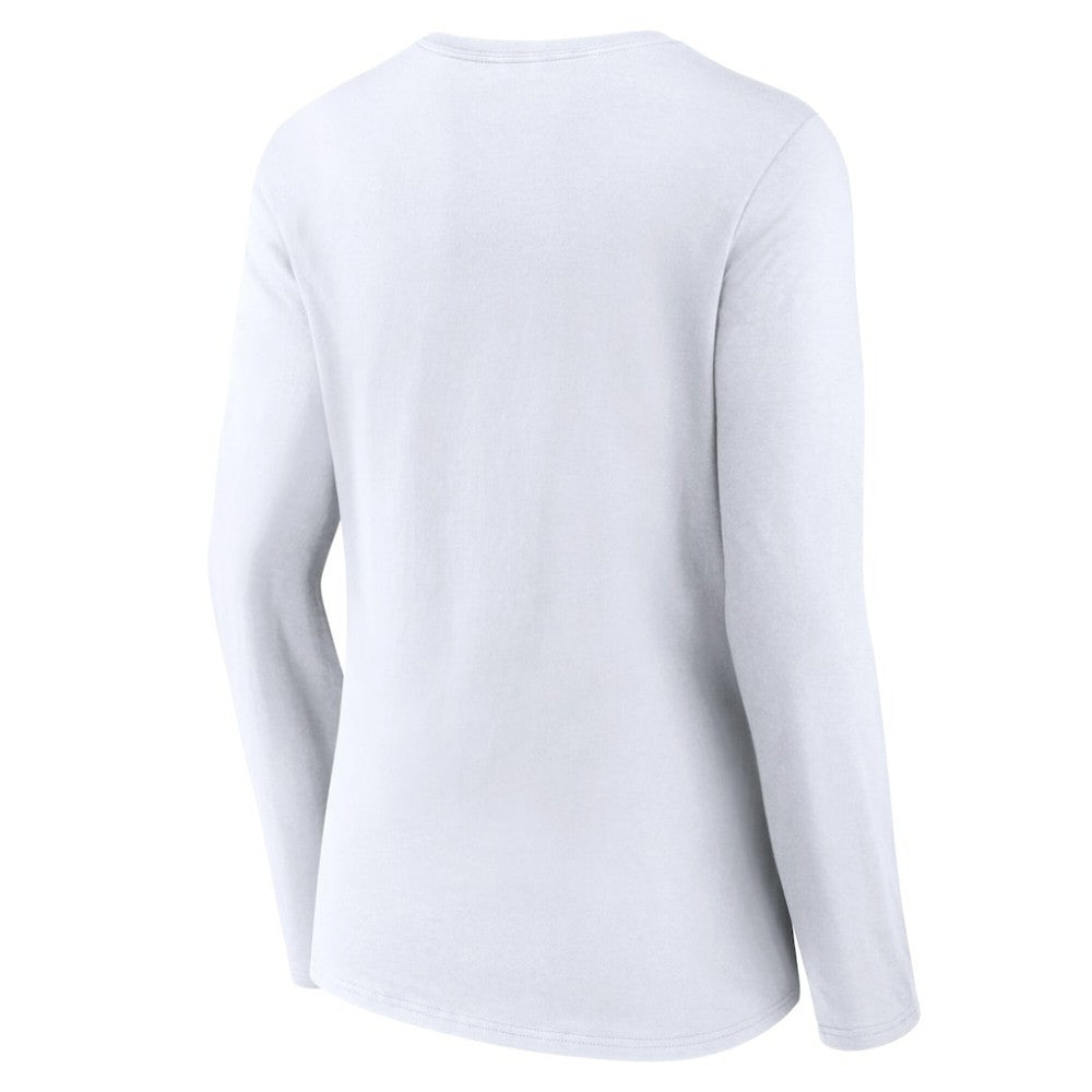 San Francisco Giants Women's Team Lockup Long Sleeve V-Neck T-Shirt - White T-shirts