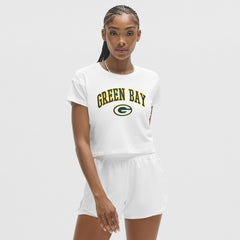 Green Bay Packers lululemon Women's Cates T-Shirt - White T-shirts