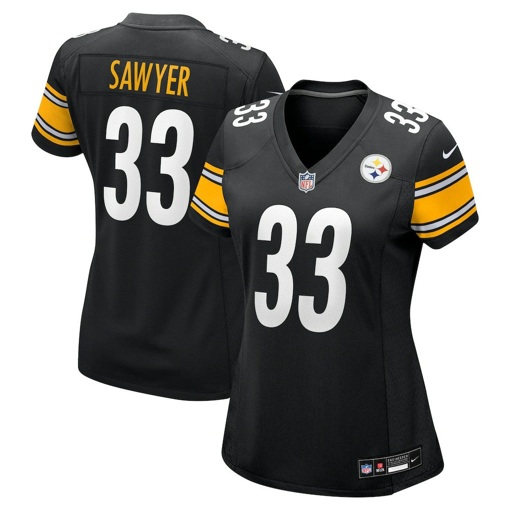 Jack Sawyer Pittsburgh Steelers Women's Team Game Jersey - Black Jerseys