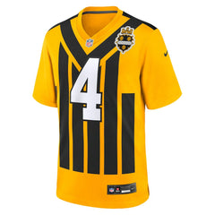 DK Metcalf Pittsburgh Steelers Alternate 1933 Throwback Game Jersey - Gold Jerseys