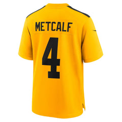 DK Metcalf Pittsburgh Steelers Alternate 1933 Throwback Game Jersey - Gold Jerseys