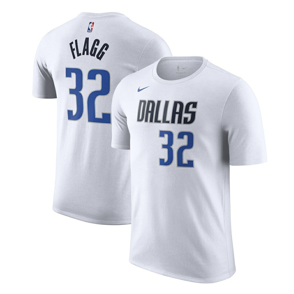 Cooper Flagg Dallas Mavericks 2025 NBA Draft First Round Pick Association Edition Name & Number T-Shirt White - Nike