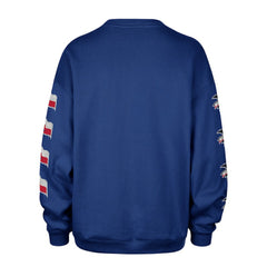 Texas Rangers '47 Women's Trendy Team Go Big Oversized Sweatshirt - Royal Sweatshirts
