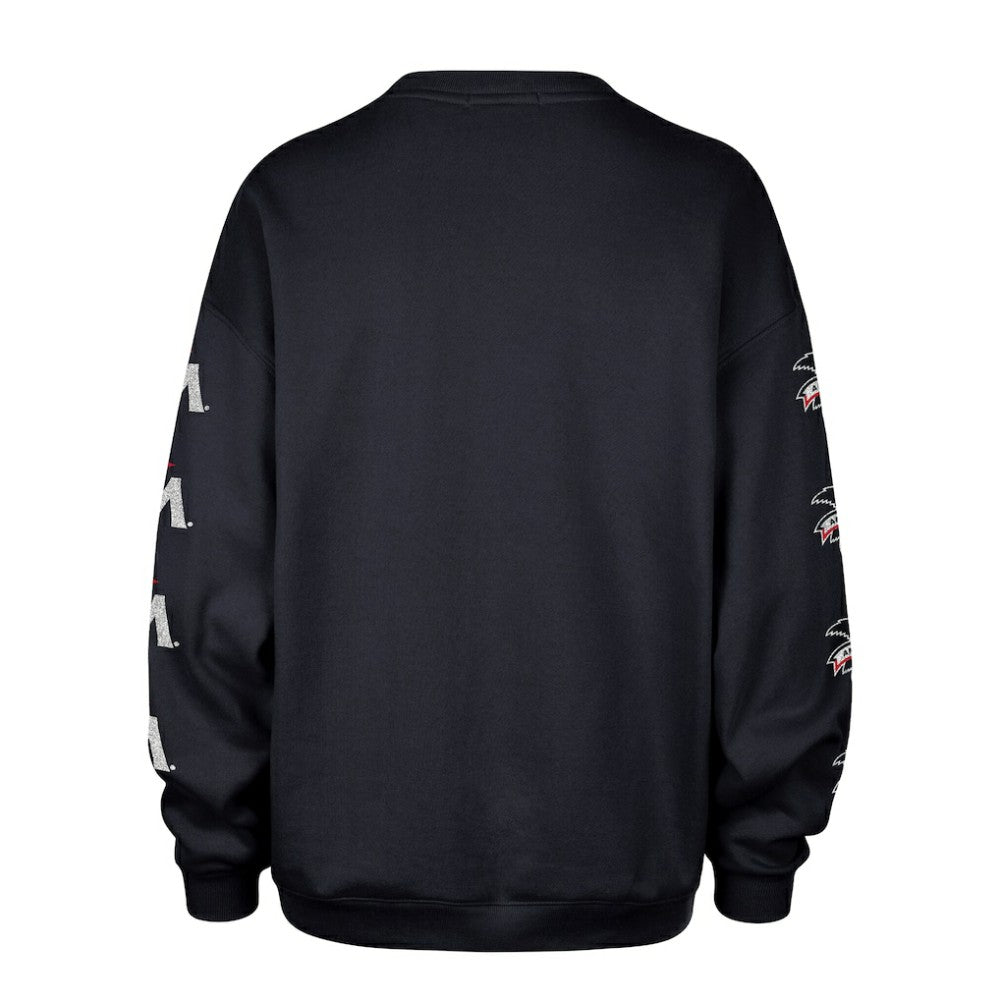 Minnesota Twins '47 Women's Trendy Team Go Big Oversized Sweatshirt - Navy Sweatshirts