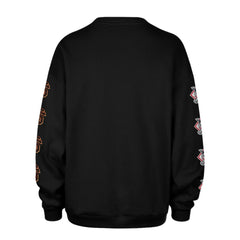 San Francisco Giants '47 Women's Trendy Team Go Big Oversized Sweatshirt - Black Sweatshirts