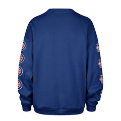 Chicago Cubs '47 Women's Trendy Team Go Big Oversized Sweatshirt - Royal Sweatshirts