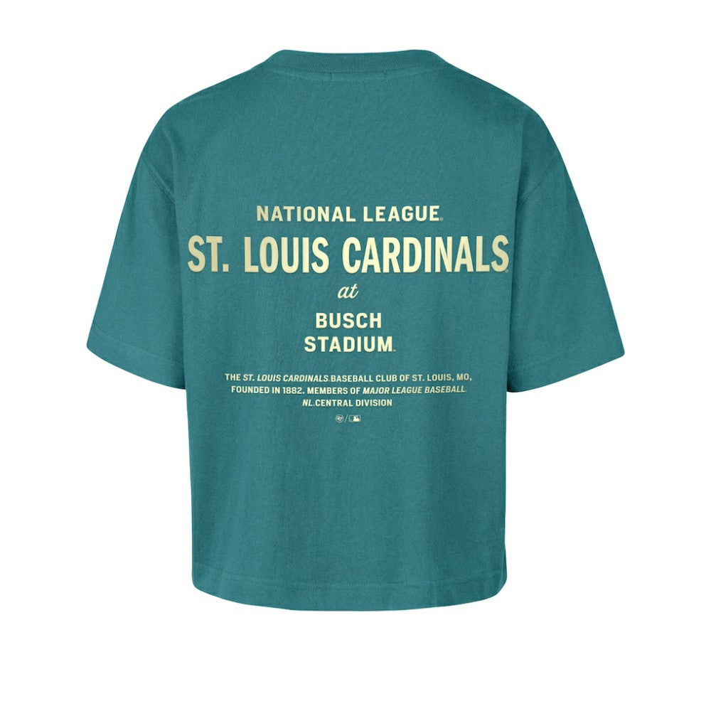 St. Louis Cardinals '47 Women's Contemporary Basics Leon City T-Shirt - Teal T-shirts