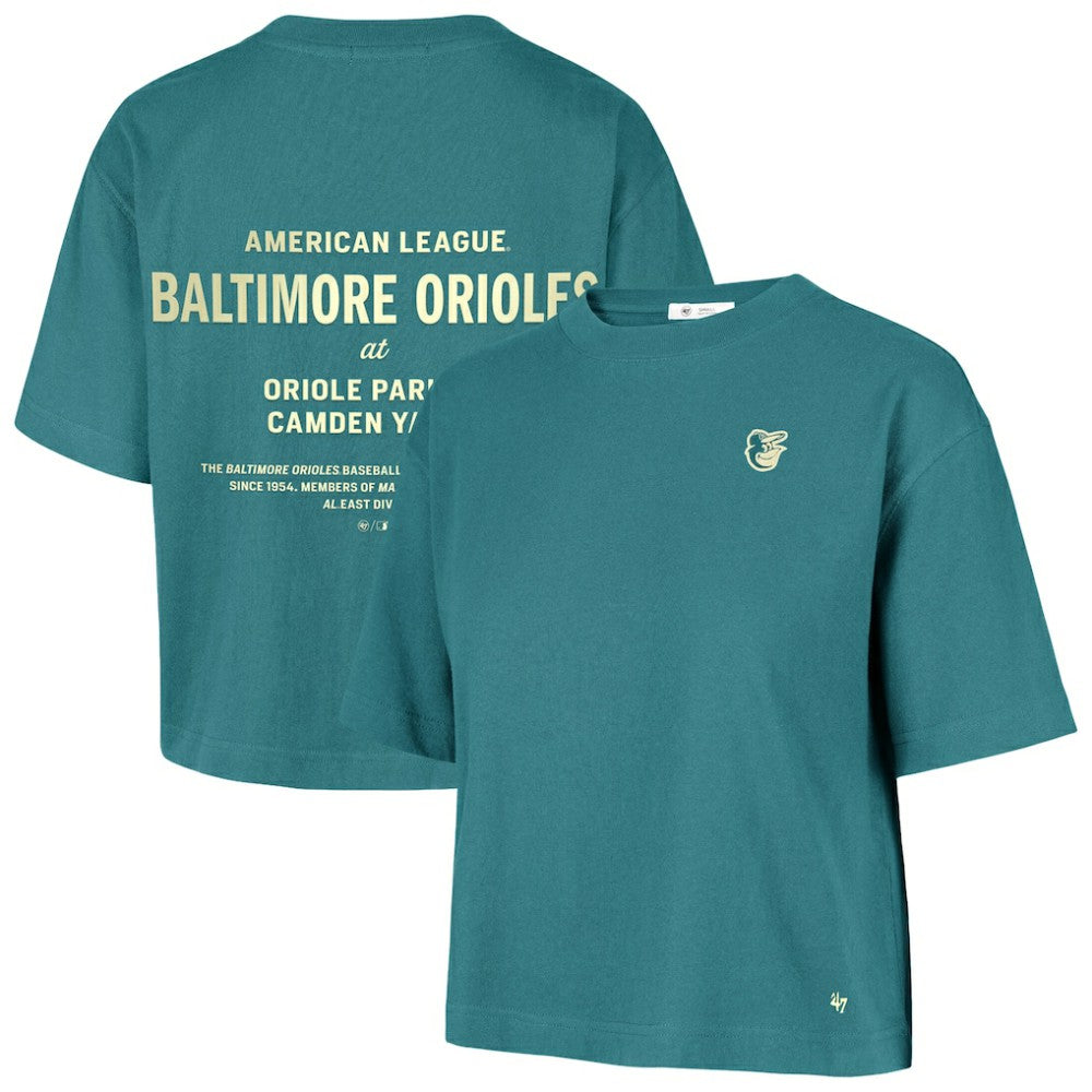 Baltimore Orioles '47 Women's Contemporary Basics Leon City T-Shirt - Teal T-shirts