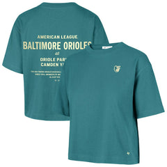 Baltimore Orioles '47 Women's Contemporary Basics Leon City T-Shirt - Teal T-shirts