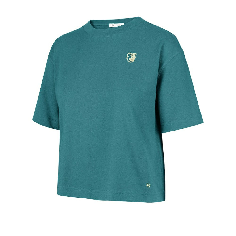Baltimore Orioles '47 Women's Contemporary Basics Leon City T-Shirt - Teal T-shirts