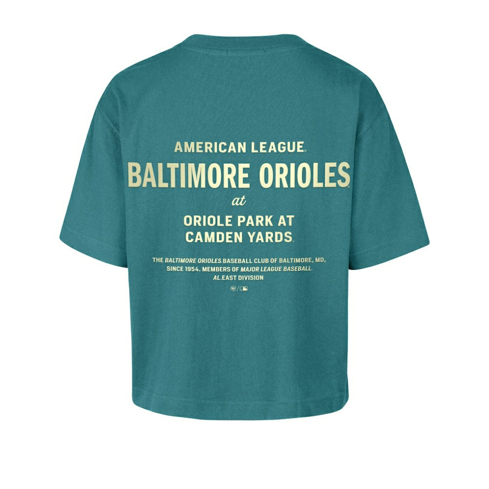 Baltimore Orioles '47 Women's Contemporary Basics Leon City T-Shirt - Teal T-shirts