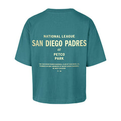 San Diego Padres '47 Women's Contemporary Basics Leon City T-Shirt - Teal T-shirts