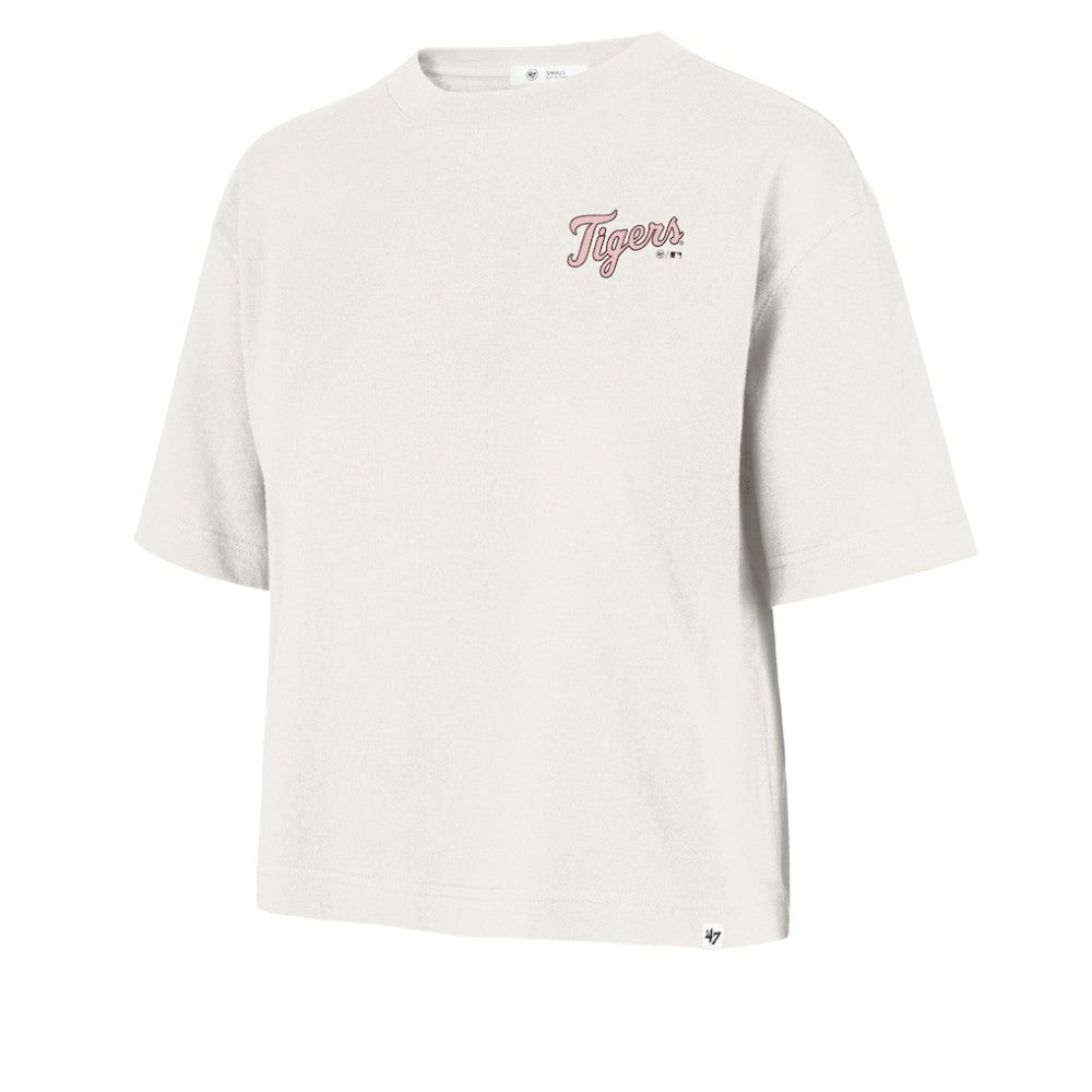 Detroit Tigers '47 Women's Love Letter Reed City T-Shirt - Cream T-shirts