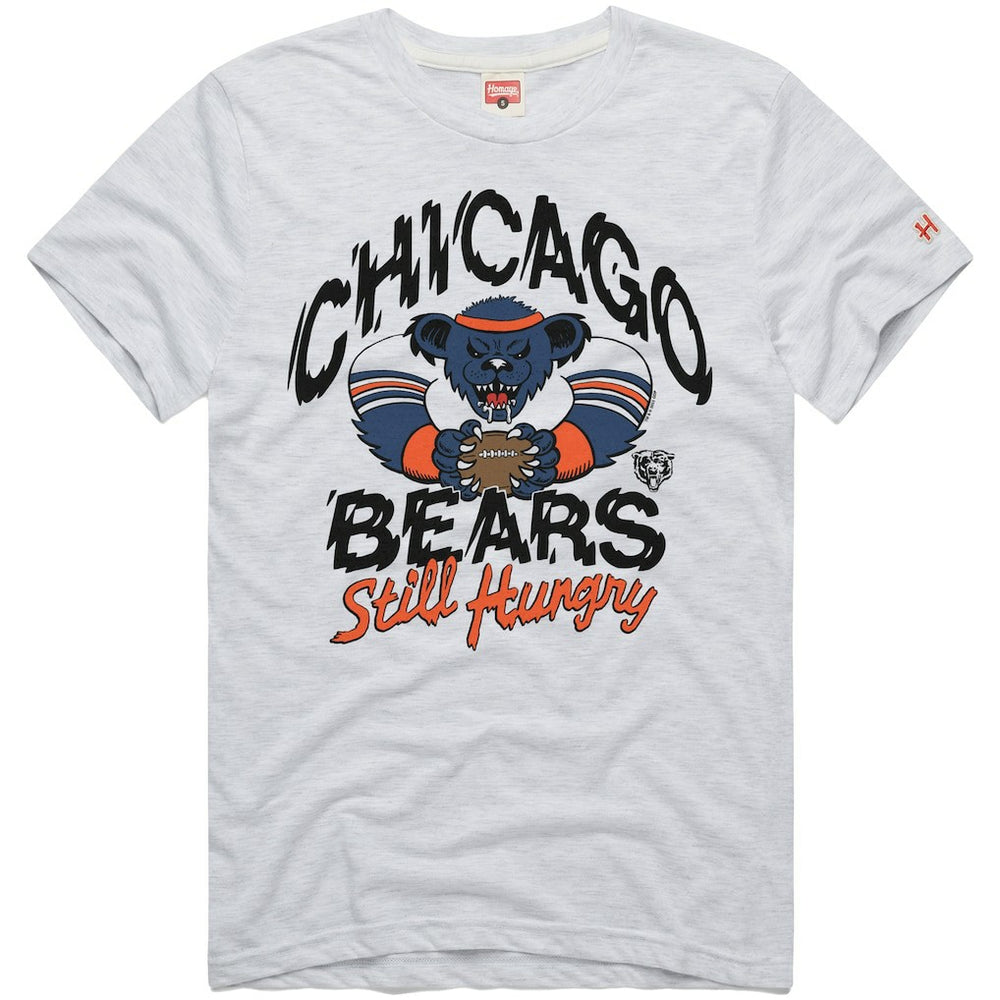 Chicago Bears Homage NFL x Grateful Dead Tri-Blend T-Shirt - Ash T-shirts
