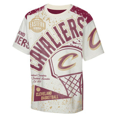 Cleveland Cavaliers Outerstuff Youth Top Player All-Over-Print T-Shirt Cream outlet