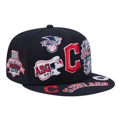 Cleveland Guardians New Era All Over 59FIFTY Fitted Hat - Navy Hats
