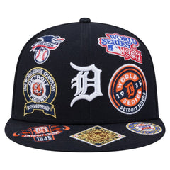 Detroit Tigers New Era All Over 59FIFTY Fitted Hat - Navy Hats
